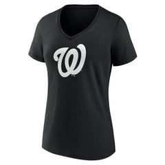 Washington Nationals Women's Monochrome Personalized Name & Number V-Neck T-Shirt | MLB For sale