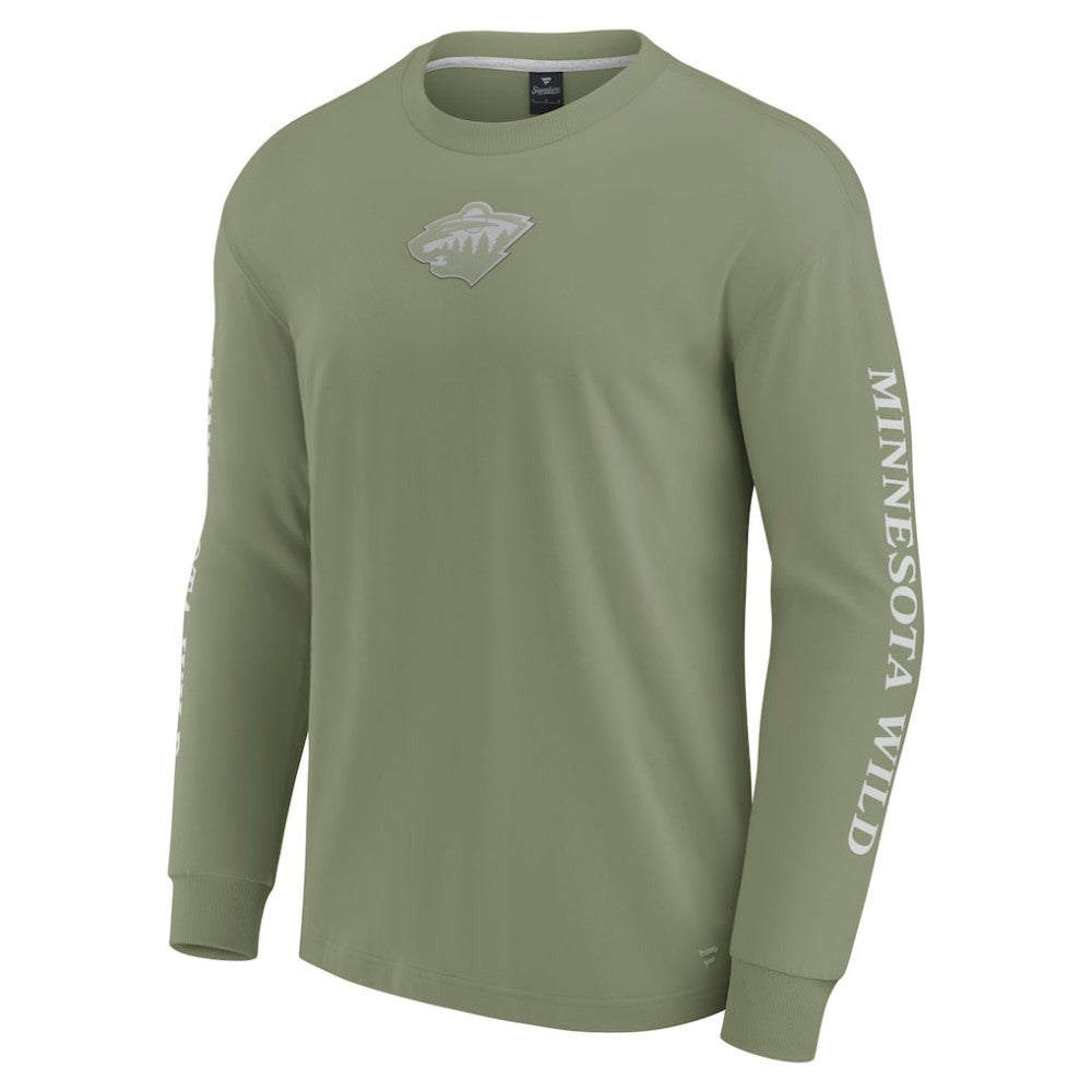 Minnesota Wild Fanatics Elements Strive Long Sleeve T-Shirt Discount