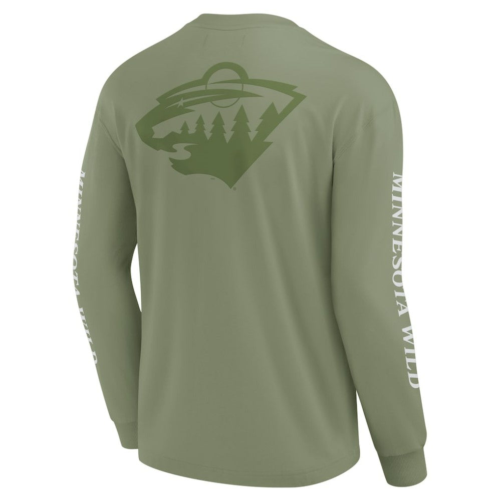 Minnesota Wild Fanatics Elements Strive Long Sleeve T-Shirt Discount