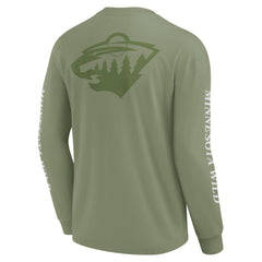 Minnesota Wild Fanatics Elements Strive Long Sleeve T-Shirt Discount