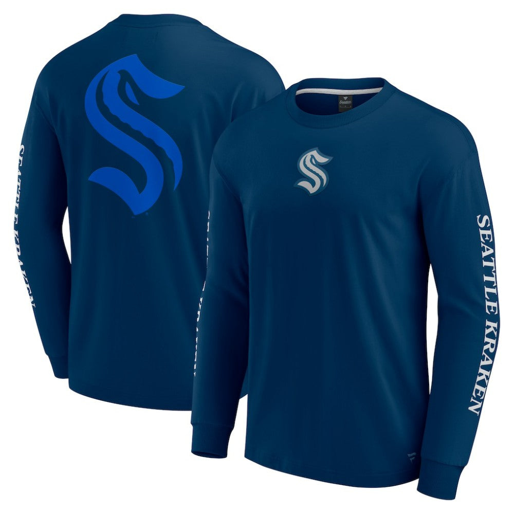 Seattle Kraken Fanatics Elements Strive Long Sleeve T-Shirt Outlet