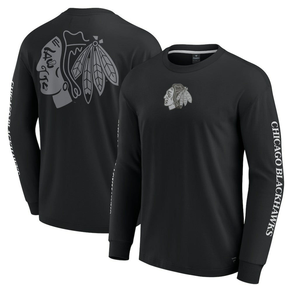 Chicago Blackhawks Fanatics Elements Strive Long Sleeve T-Shirt On Sale