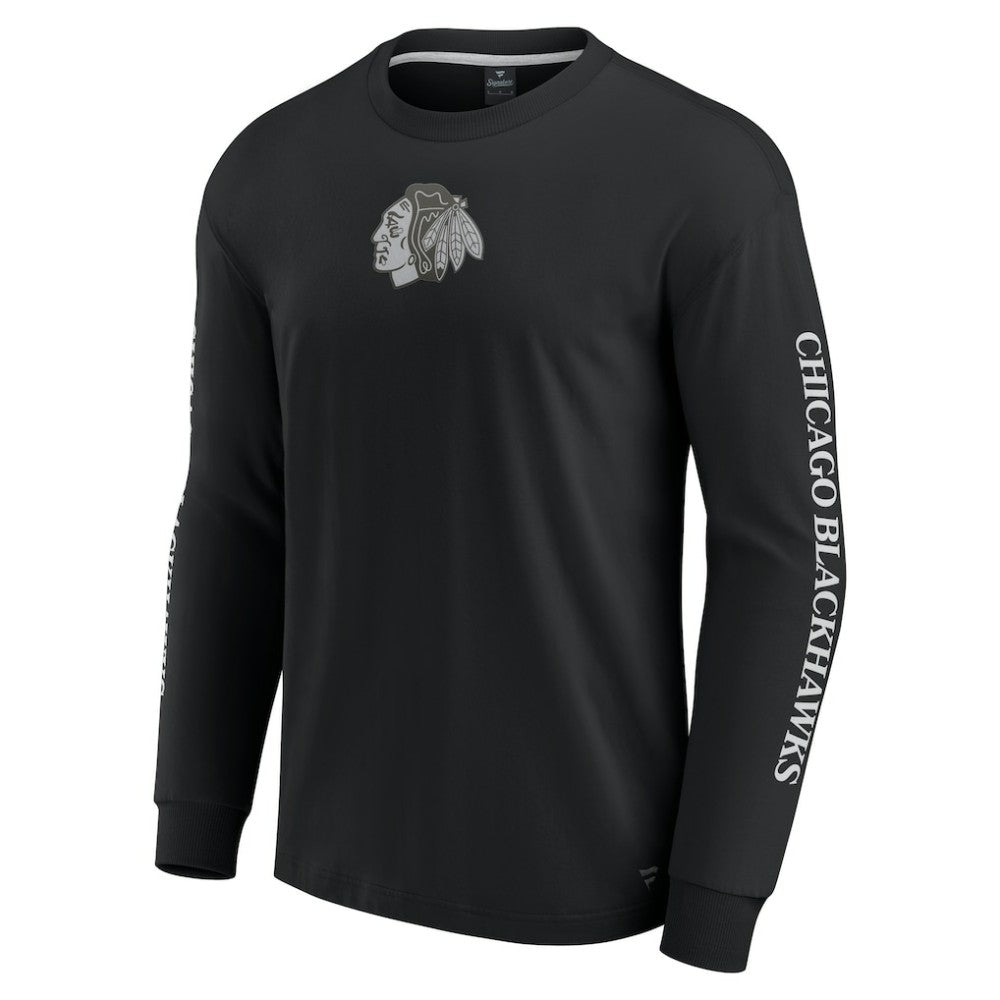 Chicago Blackhawks Fanatics Elements Strive Long Sleeve T-Shirt On Sale