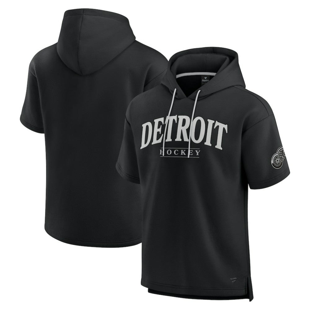 Detroit Red Wings Fanatics Elements Ready Short Sleeve Pullover Hoodie For Sale