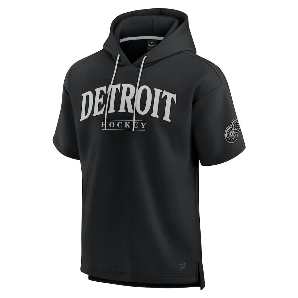Detroit Red Wings Fanatics Elements Ready Short Sleeve Pullover Hoodie For Sale