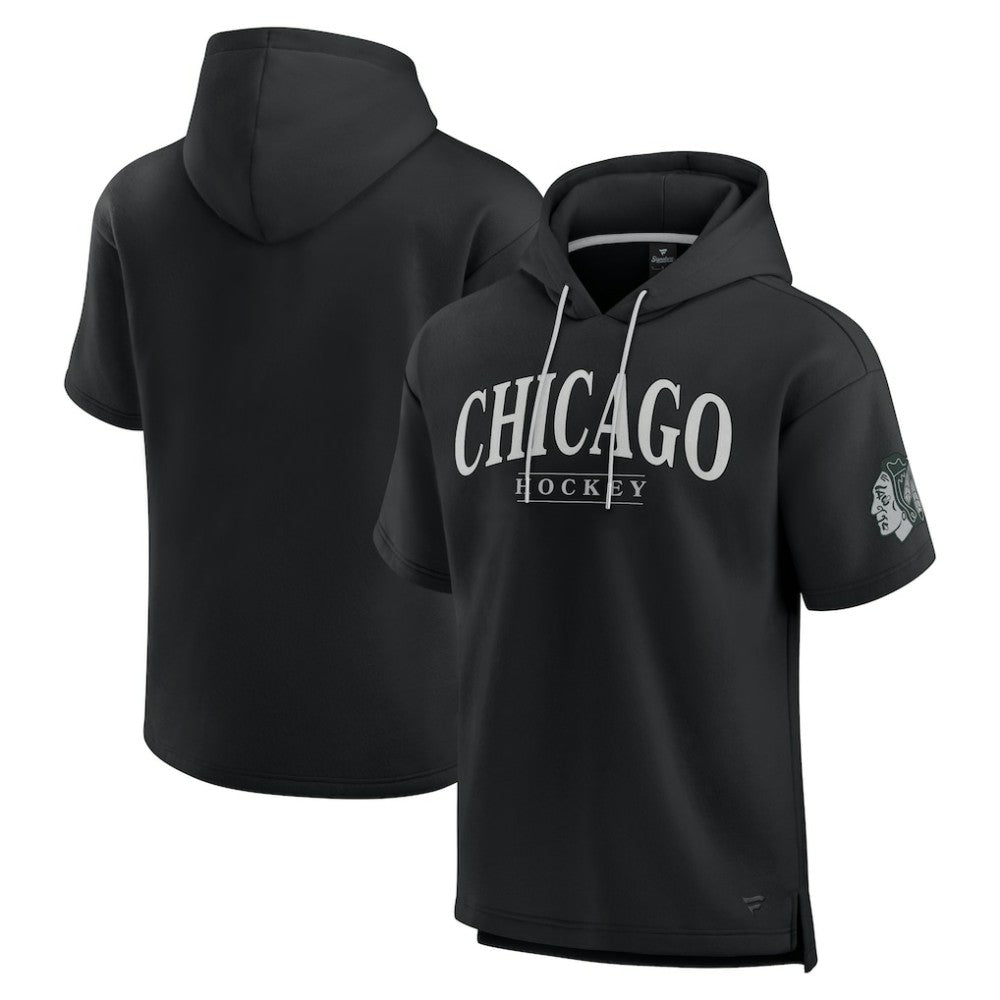 Chicago Blackhawks Fanatics Elements Ready Short Sleeve Pullover Hoodie Sale