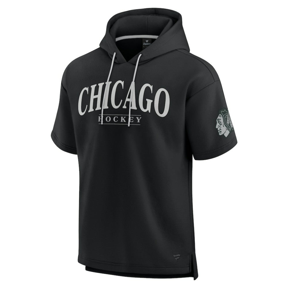 Chicago Blackhawks Fanatics Elements Ready Short Sleeve Pullover Hoodie Sale