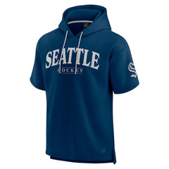 Seattle Kraken Fanatics Elements Ready Short Sleeve Pullover Hoodie On Sale