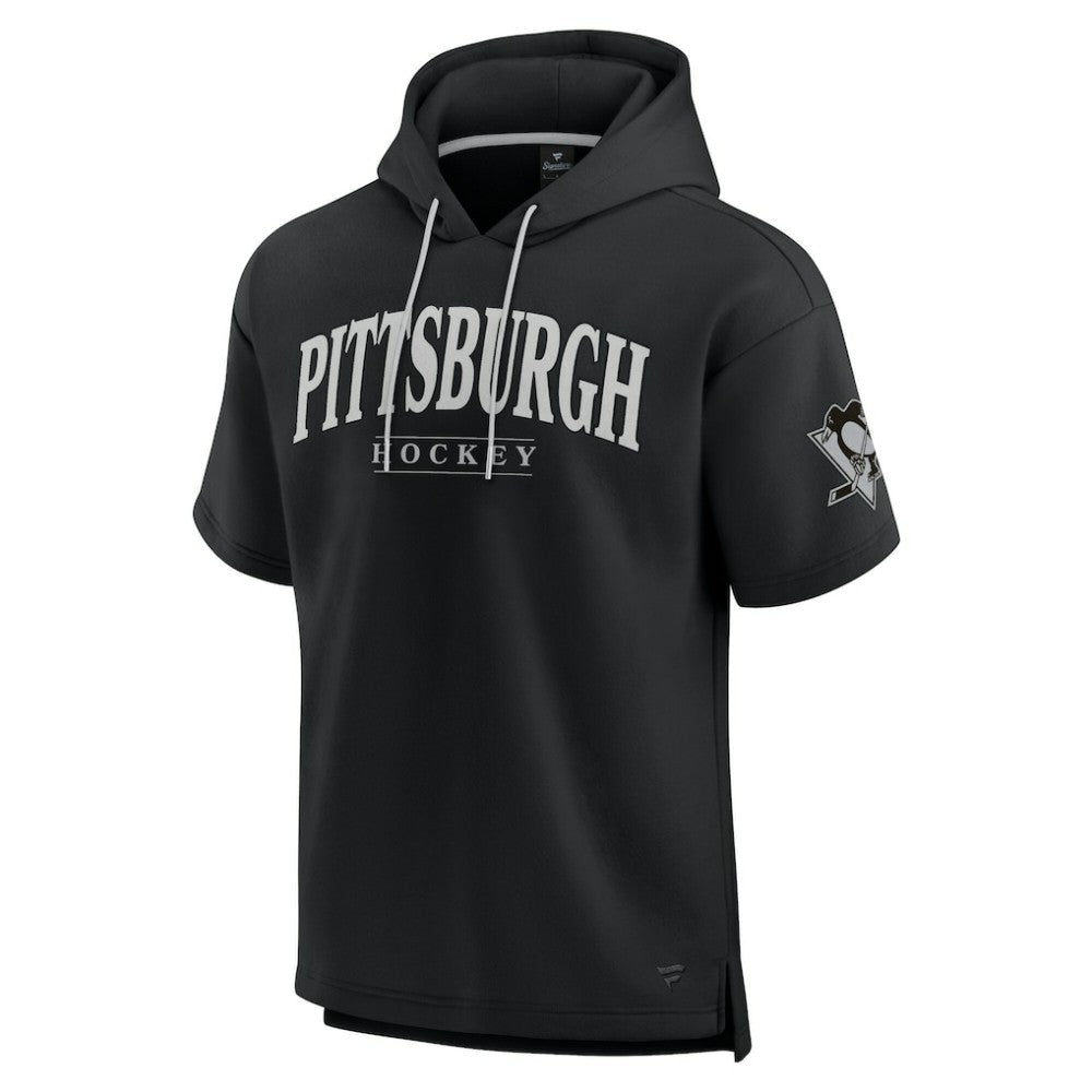 Pittsburgh Penguins Fanatics Elements Ready Short Sleeve Pullover Hoodie Outlet