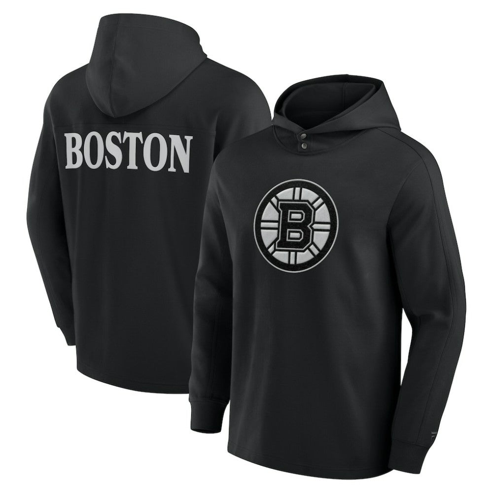 Boston Bruins Fanatics Elements Blaze Tri-Blend Long Sleeve Hoodie T-Shirt Online