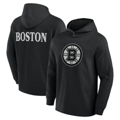 Boston Bruins Fanatics Elements Blaze Tri-Blend Long Sleeve Hoodie T-Shirt Online