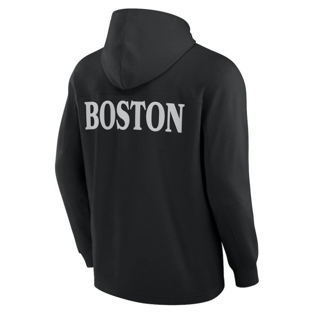 Boston Bruins Fanatics Elements Blaze Tri-Blend Long Sleeve Hoodie T-Shirt Online