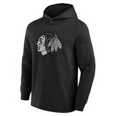 Chicago Blackhawks Fanatics Elements Blaze Tri-Blend Long Sleeve Hoodie T-Shirt For Sale