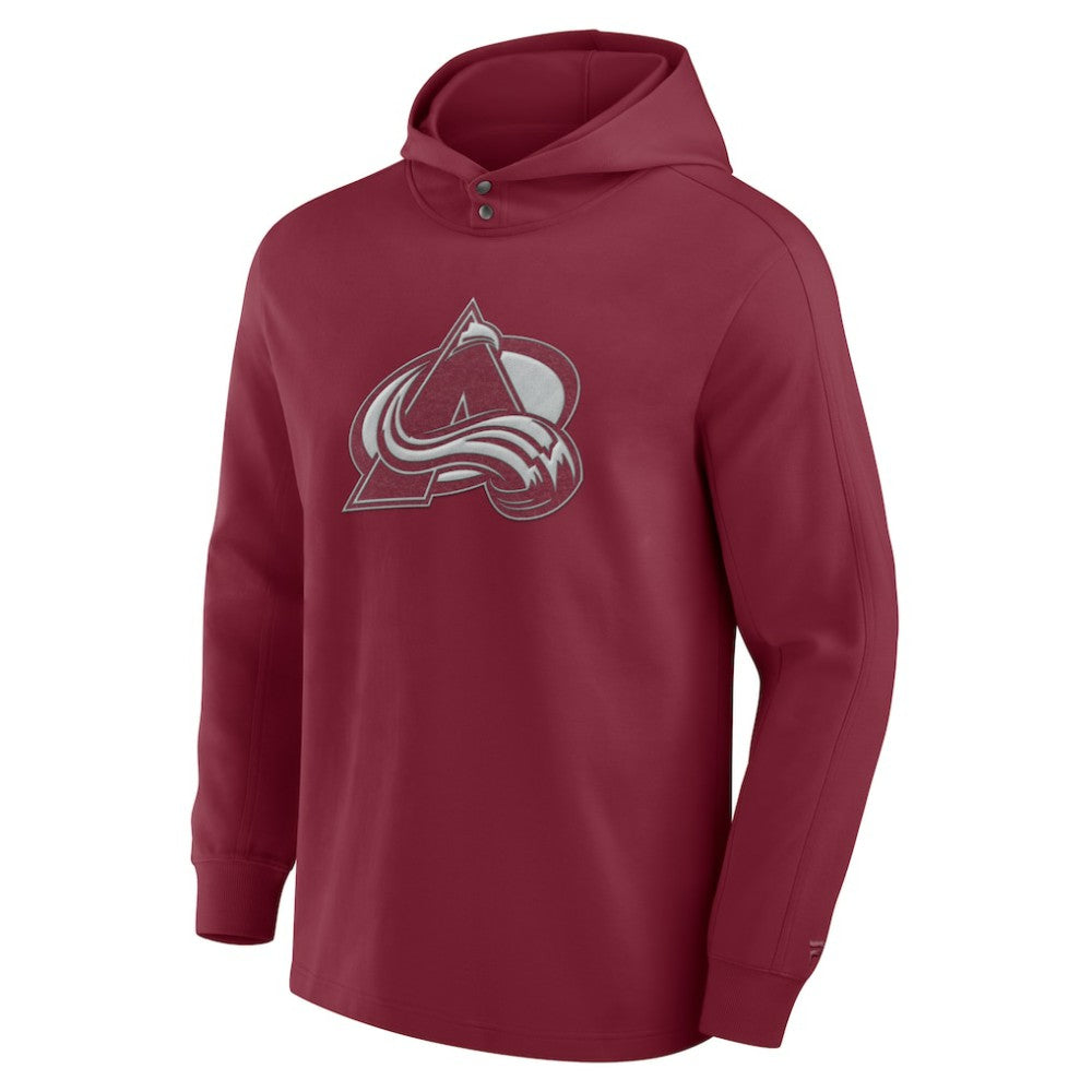 Colorado Avalanche Fanatics Elements Blaze Tri-Blend Long Sleeve Hoodie T-Shirt On Sale