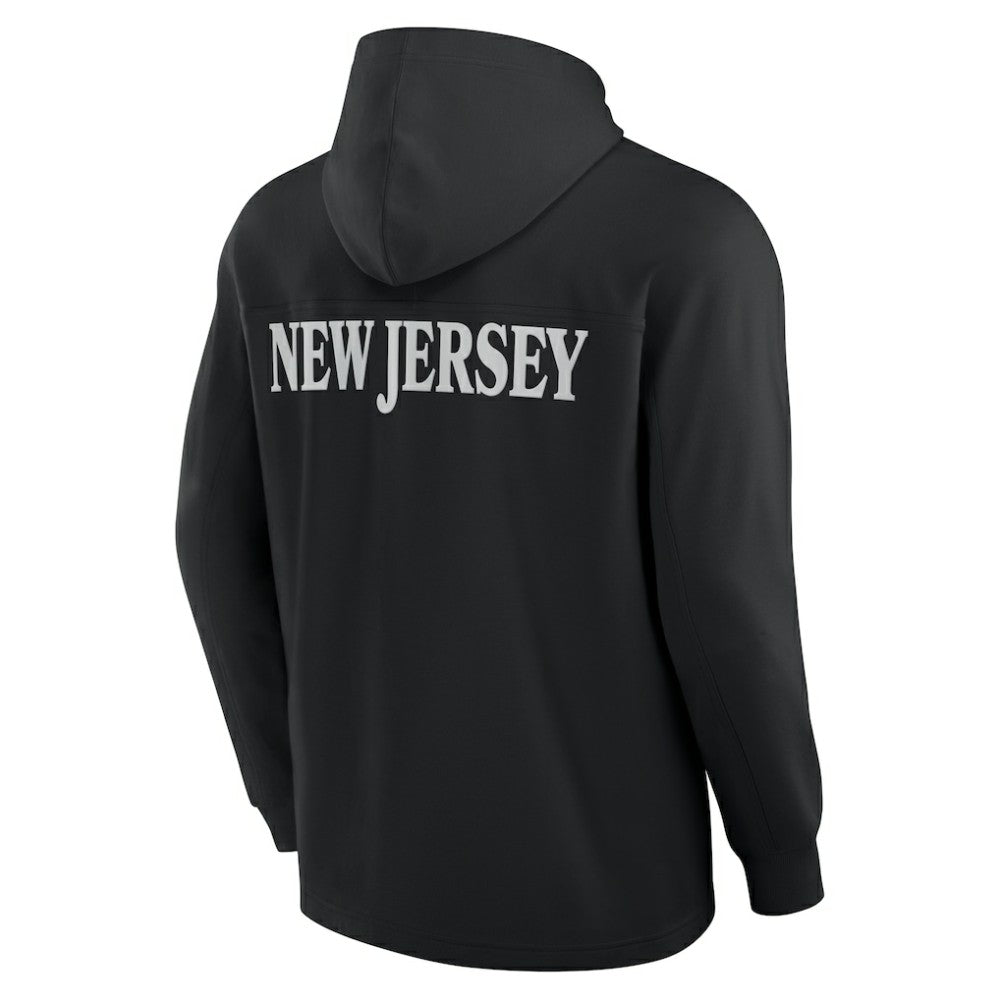 New Jersey Devils Fanatics Elements Blaze Tri-Blend Long Sleeve Hoodie T-Shirt Online