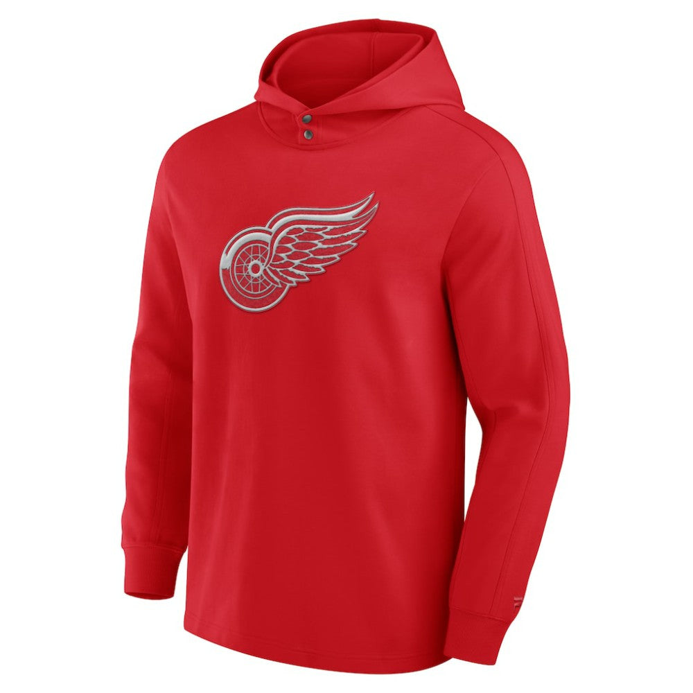 Detroit Red Wings Fanatics Elements Blaze Tri-Blend Long Sleeve Hoodie T-Shirt Sale