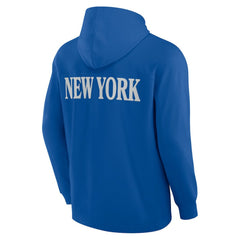 New York Rangers Fanatics Elements Blaze Tri-Blend Long Sleeve Hoodie T-Shirt Sale