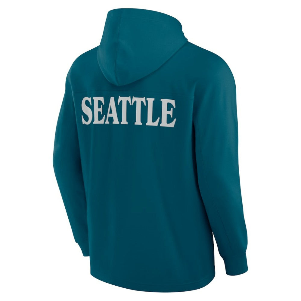 Seattle Kraken Fanatics Elements Blaze Tri-Blend Long Sleeve Hoodie T-Shirt Online