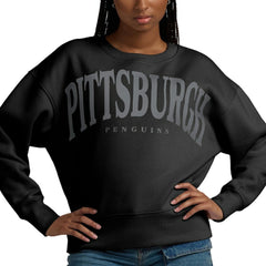 Pittsburgh Penguins Fanatics Women's Elements Flow Pullover Sweatshirt Discount