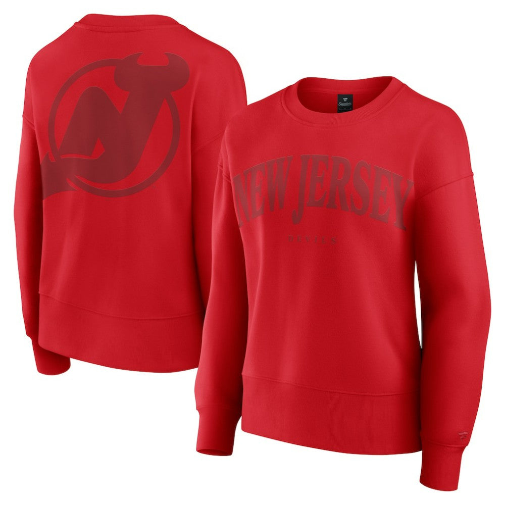 New Jersey Devils Fanatics Women's Elements Flow Pullover Sweatshirt Sale