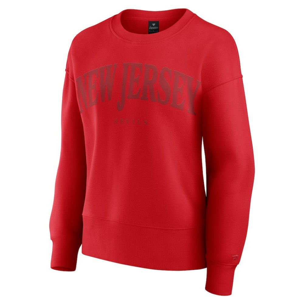 New Jersey Devils Fanatics Women's Elements Flow Pullover Sweatshirt Sale