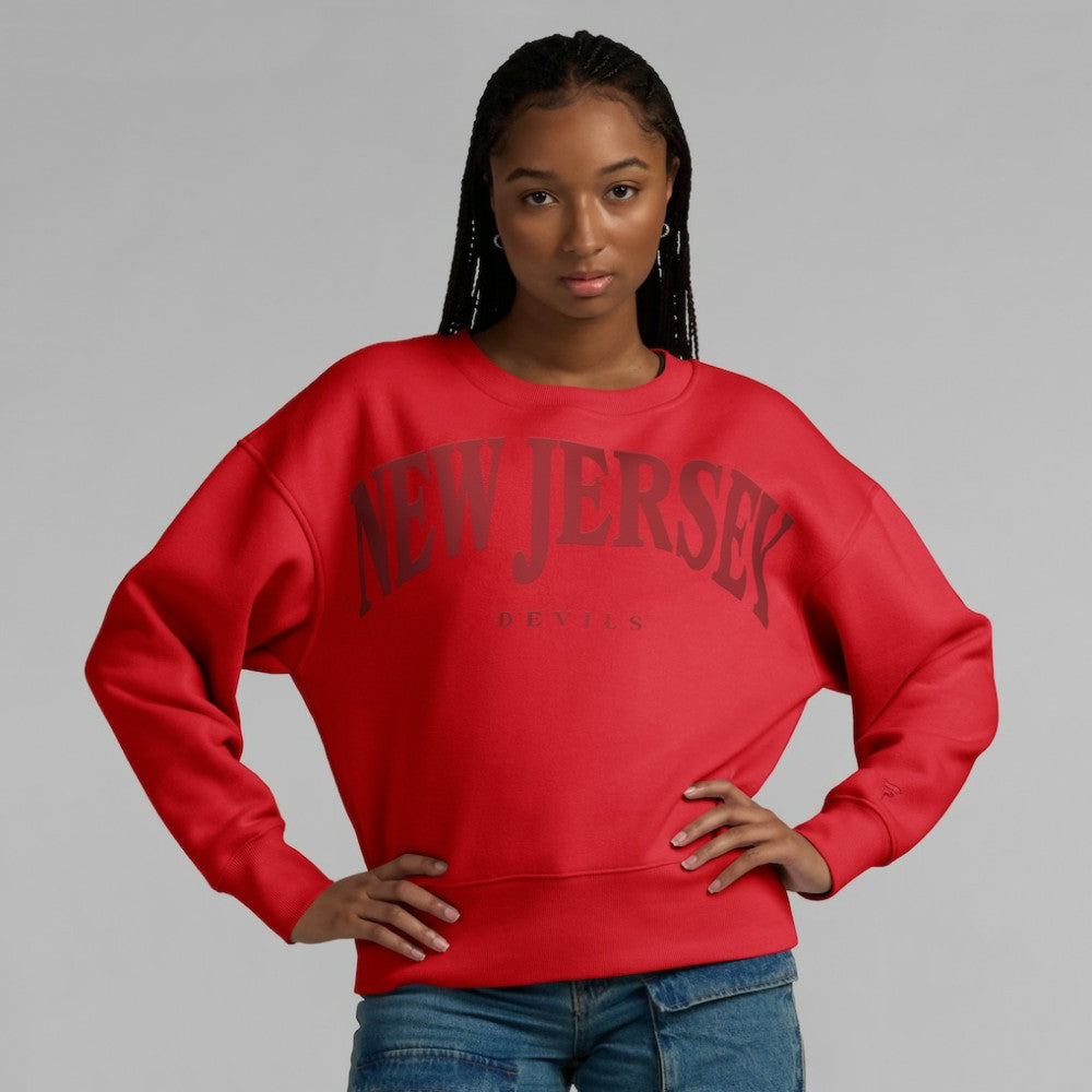 New Jersey Devils Fanatics Women's Elements Flow Pullover Sweatshirt Sale