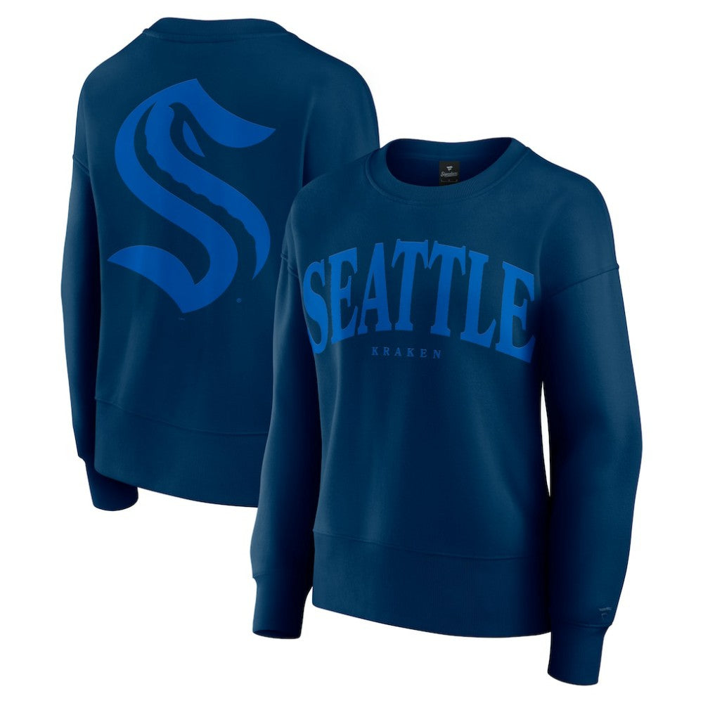 Seattle Kraken Fanatics Women's Elements Flow Pullover Sweatshirt Outlet