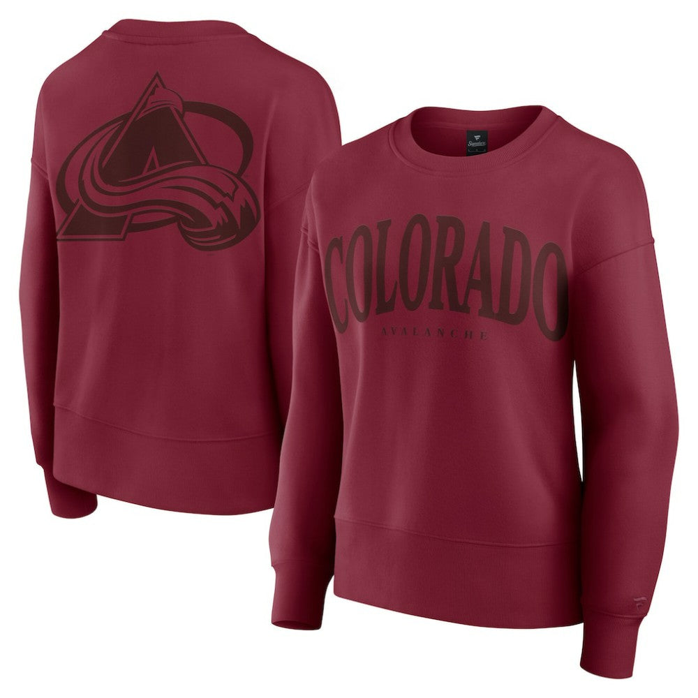 Colorado Avalanche Fanatics Women's Elements Flow Pullover Sweatshirt Outlet