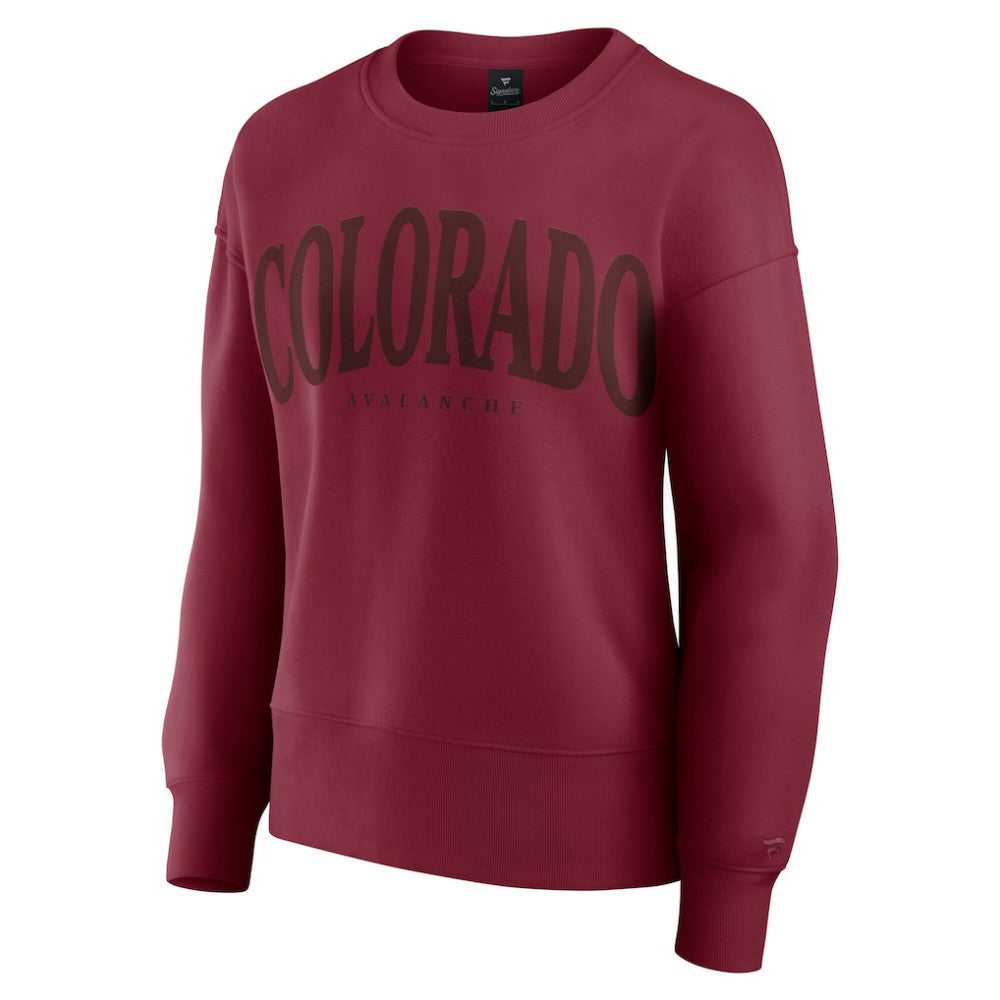 Colorado Avalanche Fanatics Women's Elements Flow Pullover Sweatshirt Outlet