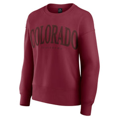 Colorado Avalanche Fanatics Women's Elements Flow Pullover Sweatshirt Outlet
