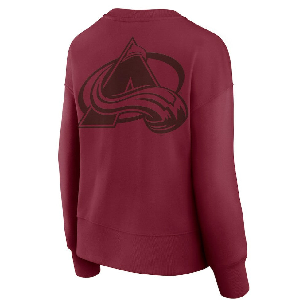 Colorado Avalanche Fanatics Women's Elements Flow Pullover Sweatshirt Outlet