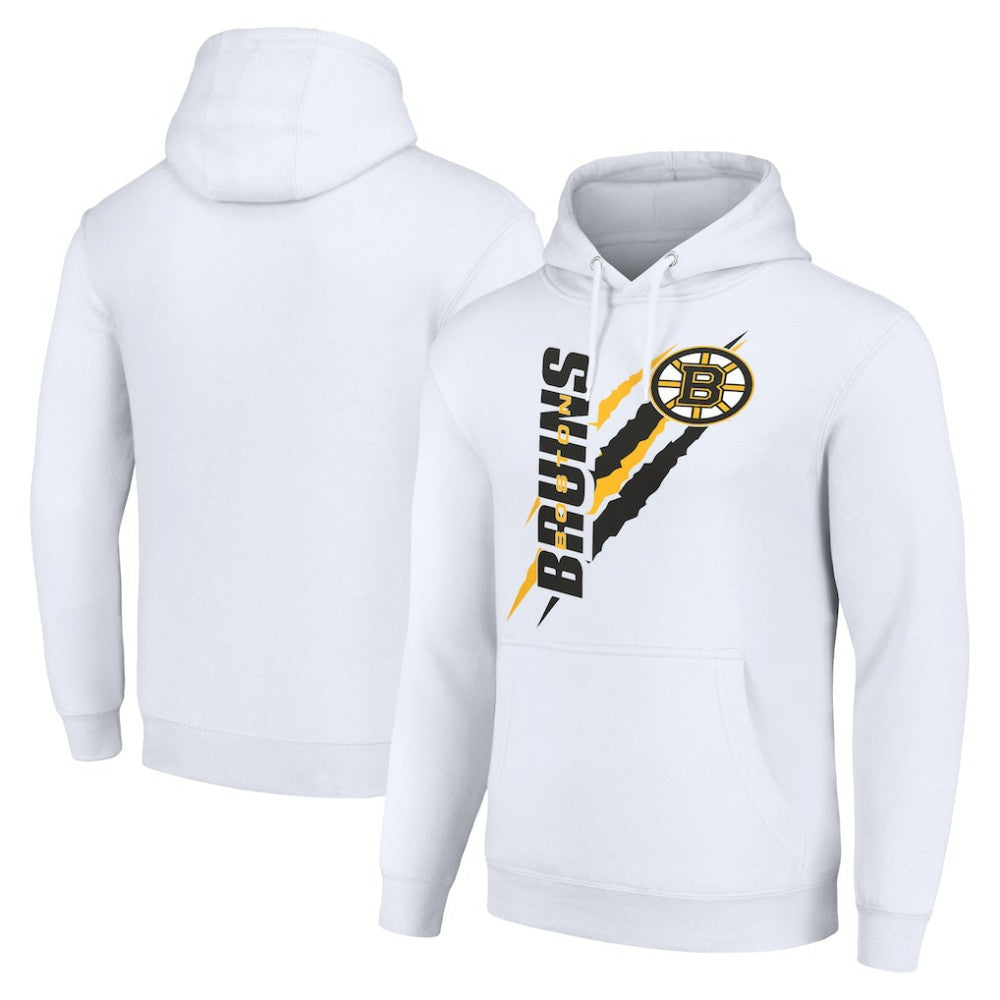 Boston Bruins Starter Color Scratch Fleece Pullover Hoodie Online