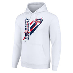 Columbus Blue Jackets Starter Color Scratch Fleece Pullover Hoodie On Sale