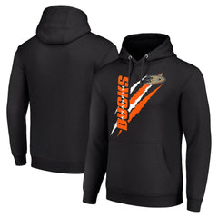 Anaheim Ducks Starter Color Scratch Fleece Pullover Hoodie For Sale