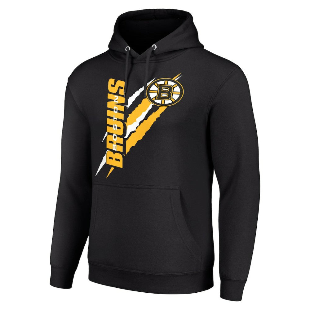 Boston Bruins Starter Color Scratch Fleece Pullover Hoodie Outlet