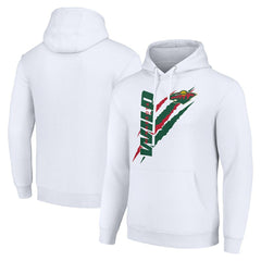 Minnesota Wild Starter Color Scratch Fleece Pullover Hoodie For Sale