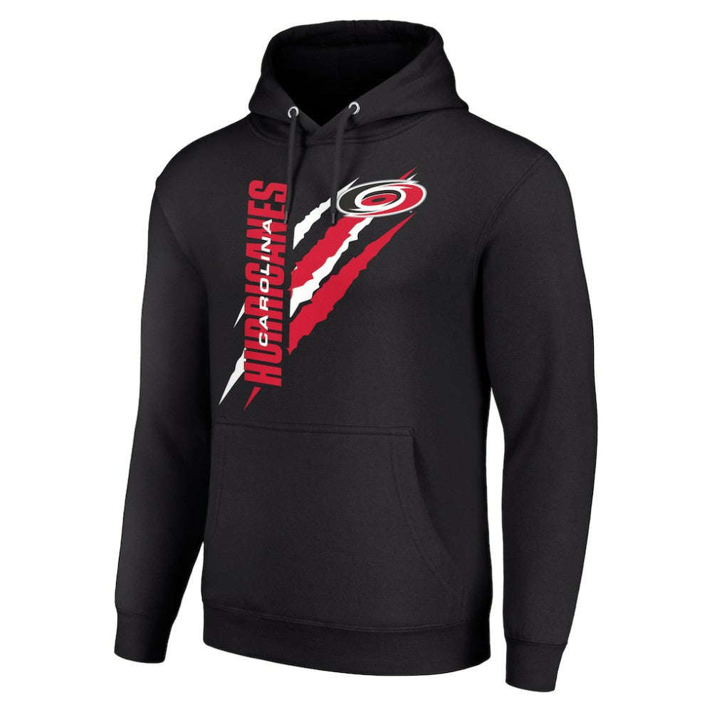 Carolina Hurricanes Starter Color Scratch Fleece Pullover Hoodie For Sale