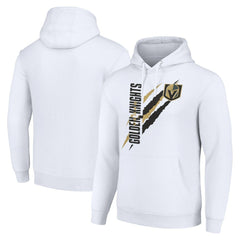 Vegas Golden Knights Starter Color Scratch Fleece Pullover Hoodie On Sale