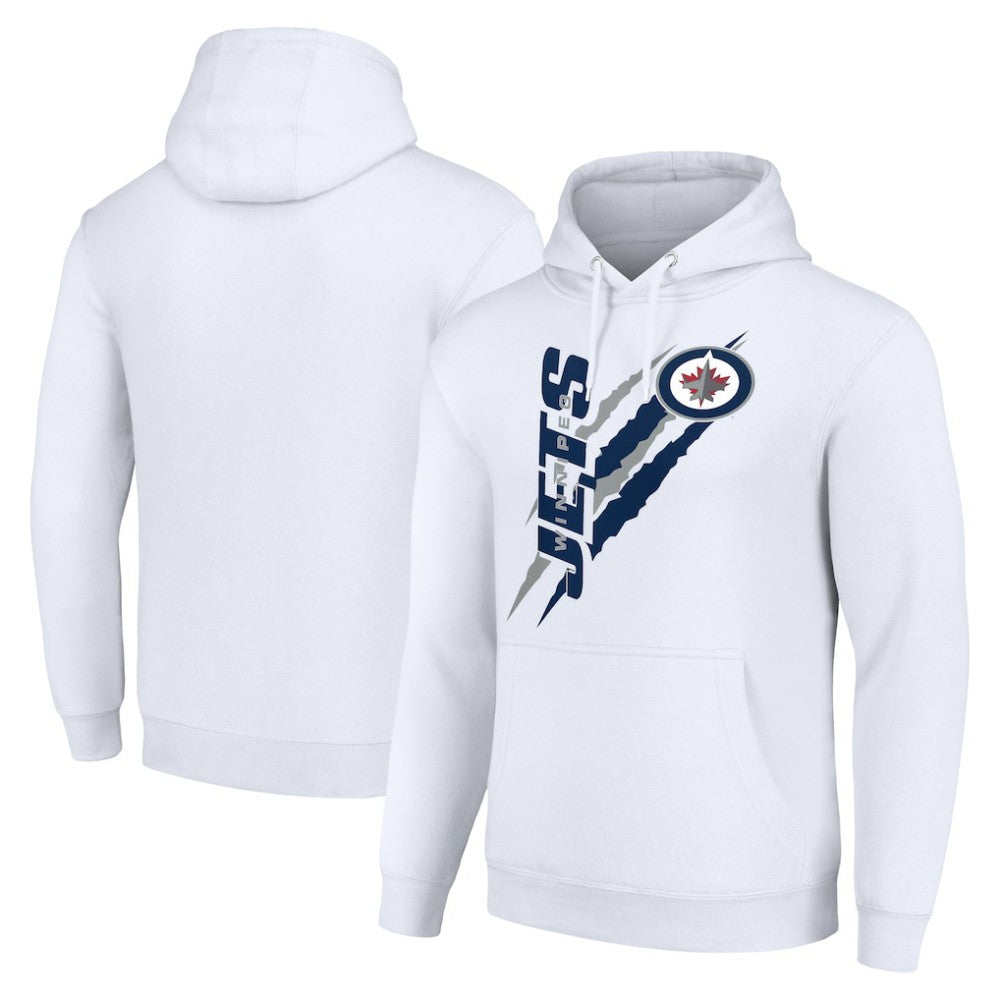 Winnipeg Jets Starter Color Scratch Fleece Pullover Hoodie Online