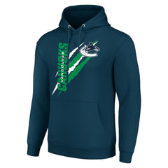 Vancouver Canucks Starter Color Scratch Fleece Pullover Hoodie On Sale