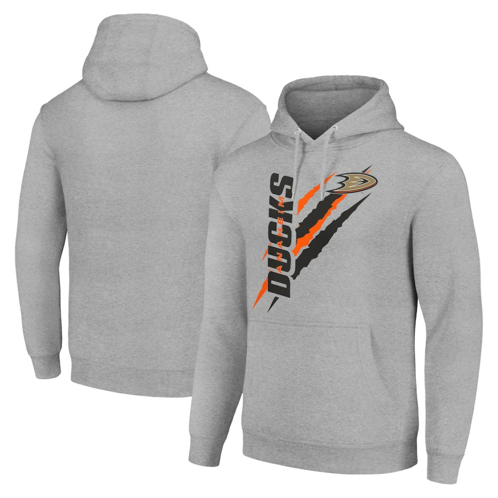 Anaheim Ducks Starter Color Scratch Fleece Pullover Hoodie On Sale