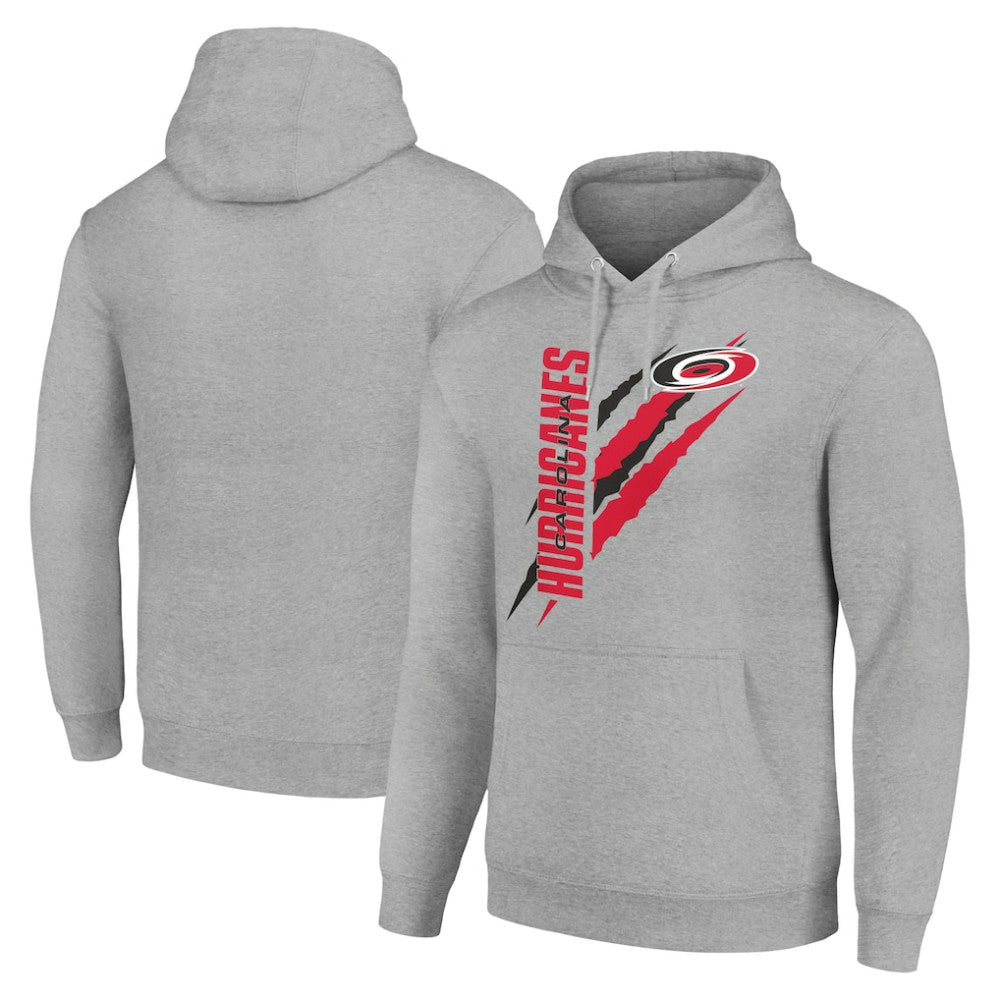 Carolina Hurricanes Starter Color Scratch Fleece Pullover Hoodie On Sale