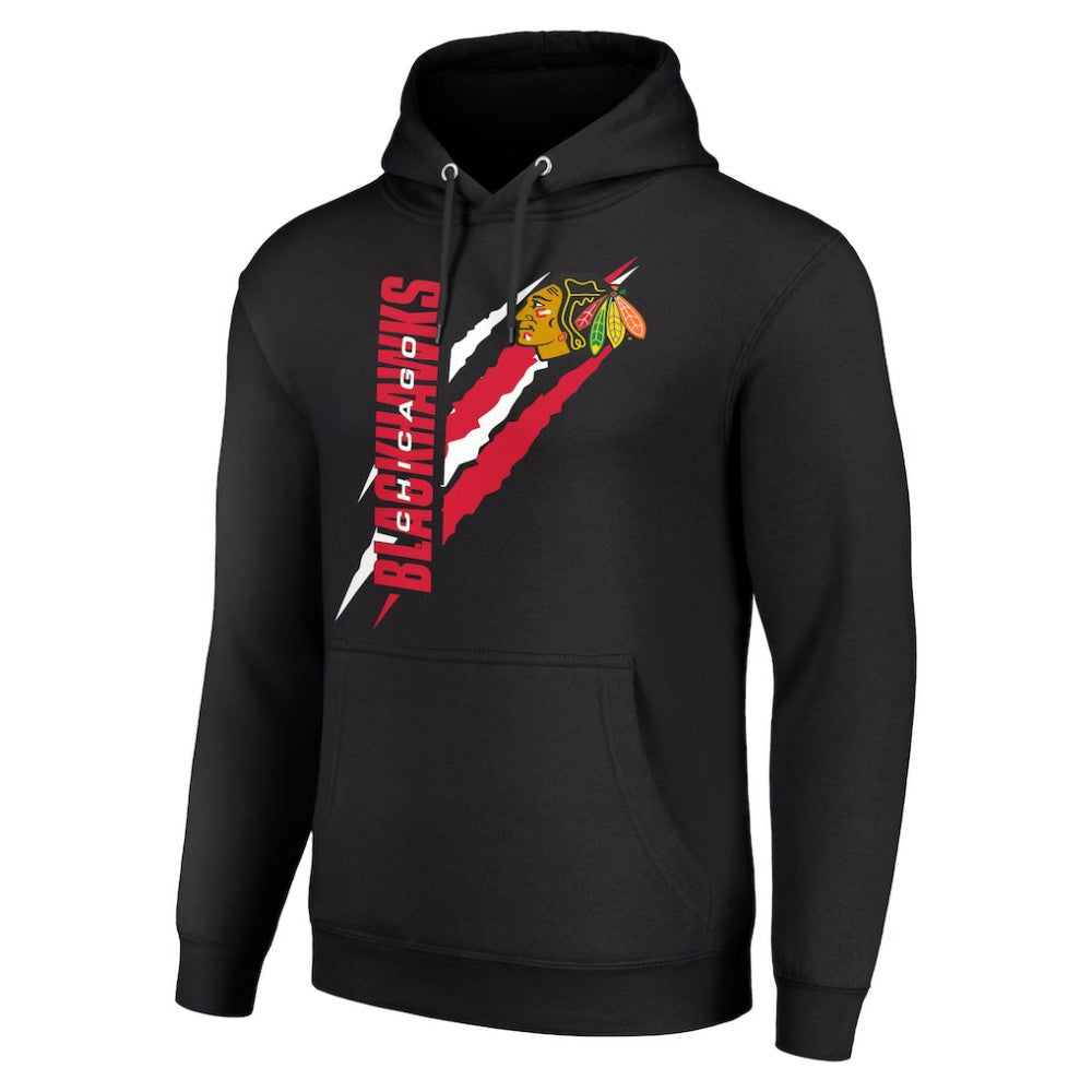 Chicago Blackhawks Starter Color Scratch Fleece Pullover Hoodie Discount