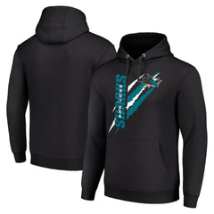 San Jose Sharks Starter Color Scratch Fleece Pullover Hoodie Discount
