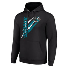 San Jose Sharks Starter Color Scratch Fleece Pullover Hoodie Discount