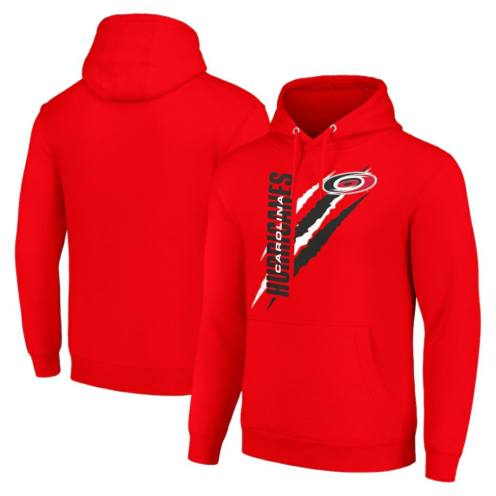 Carolina Hurricanes Starter Color Scratch Fleece Pullover Hoodie Outlet