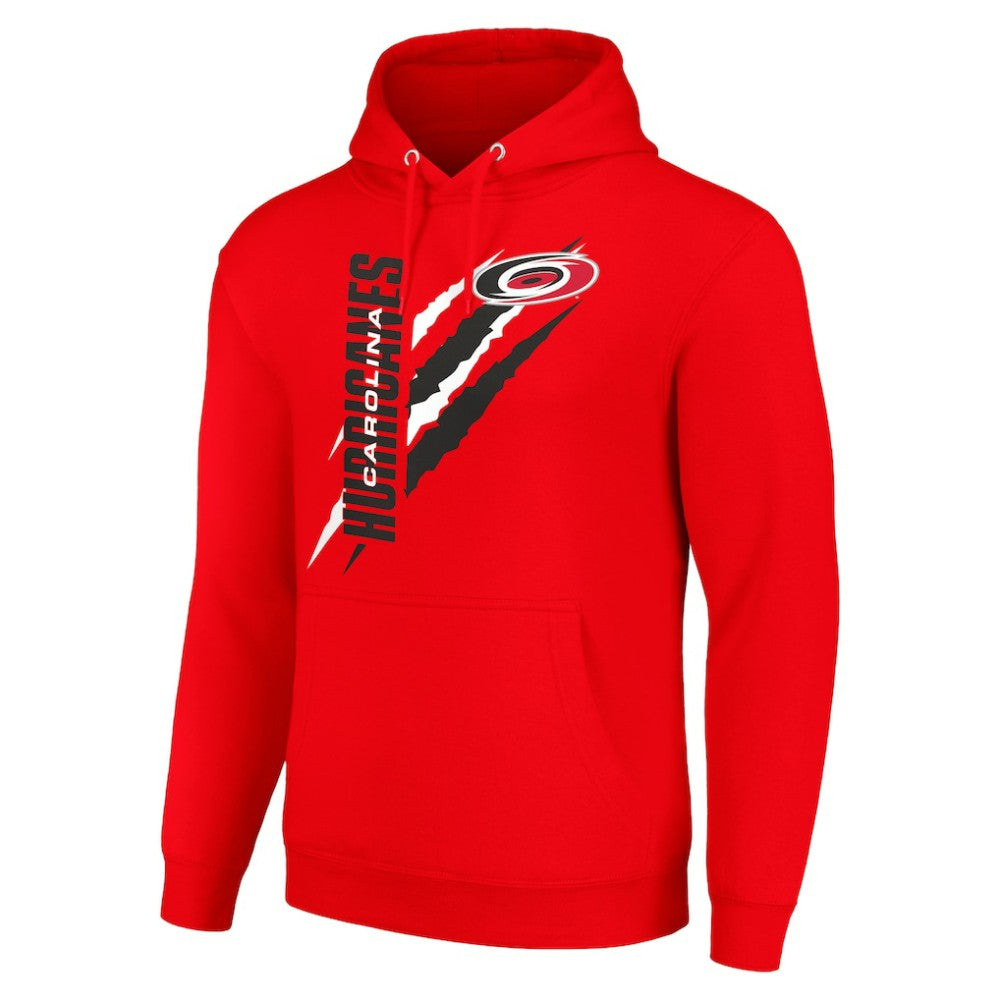 Carolina Hurricanes Starter Color Scratch Fleece Pullover Hoodie Outlet