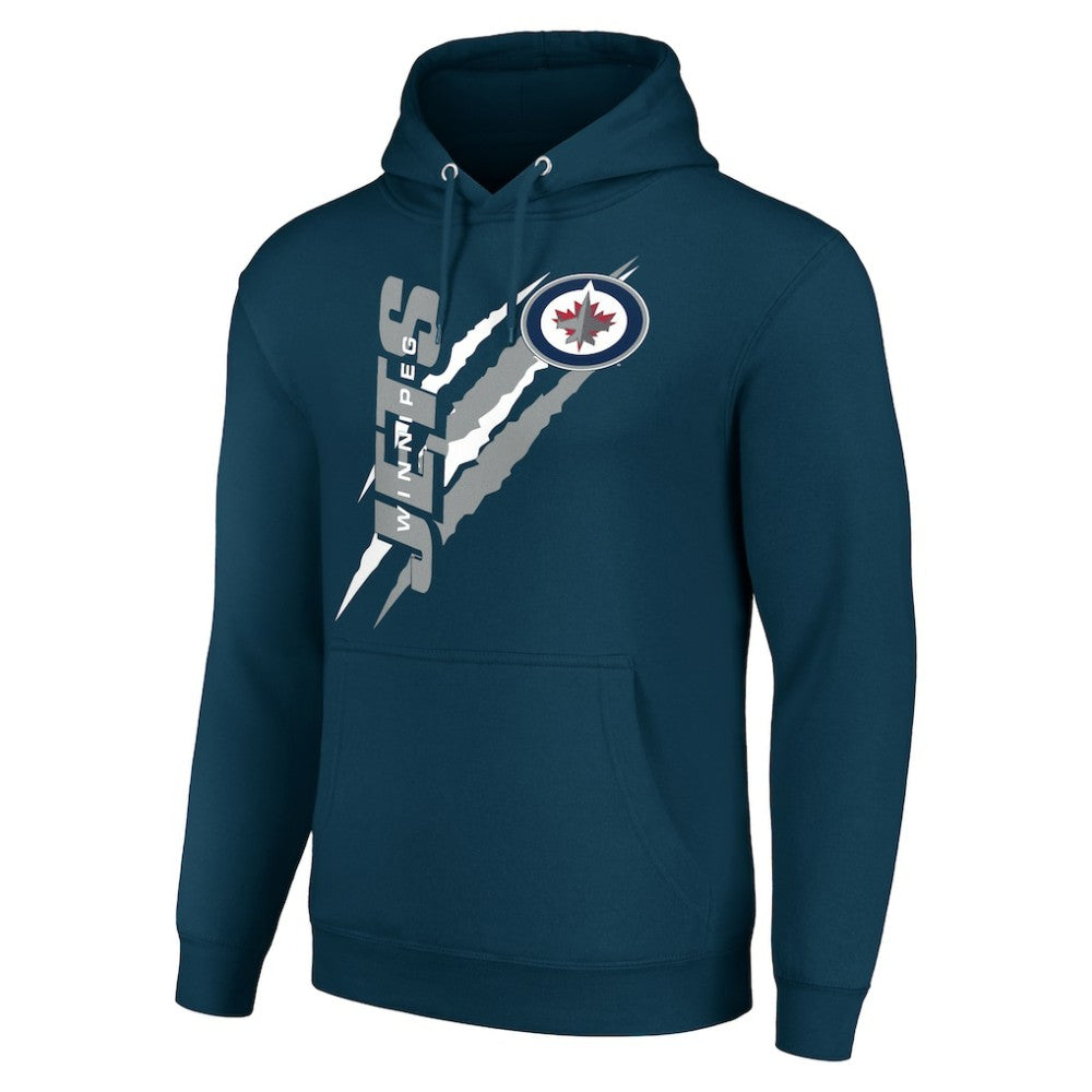Winnipeg Jets Starter Color Scratch Fleece Pullover Hoodie Outlet