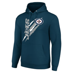 Winnipeg Jets Starter Color Scratch Fleece Pullover Hoodie Outlet