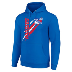 New York Rangers Starter Color Scratch Fleece Pullover Hoodie Discount